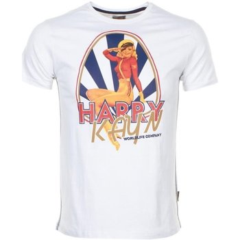 Textiel Jongens T-shirts korte mouwen Harry Kayn T-shirt manches courtes garçon ECELINUP Wit