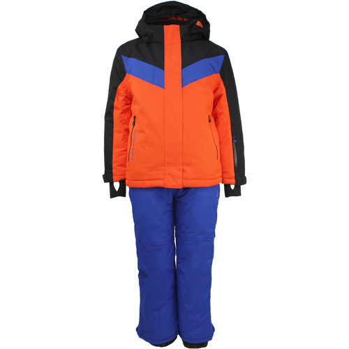 Textiel Jongens Broeken / Pantalons Peak Mountain Ensemble de ski garçon EFLIGHT Oranje