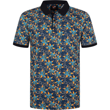 Textiel Heren T-shirts & Polo’s Suitable Polo Bloemen Donkerblauw Multicolour