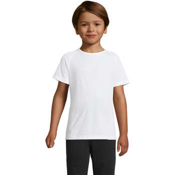 Textiel Kinderen T-shirts korte mouwen Sols Camiseta niño manga corta Wit