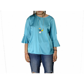 Textiel Dames T-shirts & Polo’s Dinovo 10888 Blauw