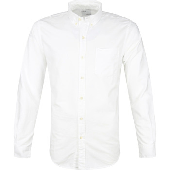 Textiel Heren Overhemden lange mouwen Colorful Standard Overhemd Wit Wit