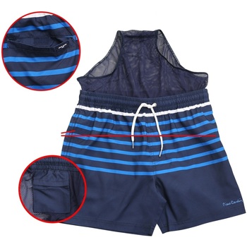 Pierre Cardin Swim Short Stripe Blauw