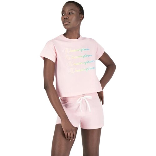 Textiel Heren T-shirts korte mouwen Champion  Roze
