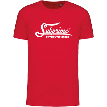 Textiel Heren T-shirts korte mouwen Subprime Big Logo Shirt Rood