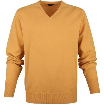Textiel Heren Sweaters / Sweatshirts William Lockie V-Hals Lamswol Geel Geel