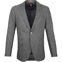 Textiel Heren Jasjes / Blazers Suitable Blazer Nibe Grijs Herringbone Grijs