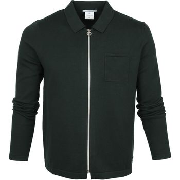 Textiel Heren Sweaters / Sweatshirts Blue Industry Zipper Vest Polo Donkergroen Groen