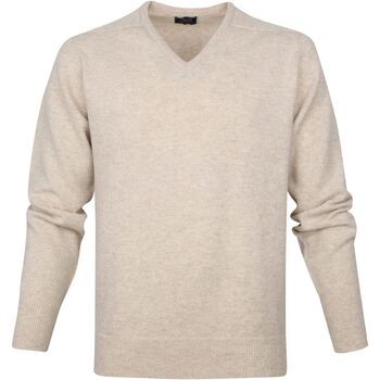 Textiel Heren Sweaters / Sweatshirts William Lockie V-Hals Lamswol Beige Beige