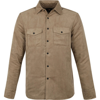 Textiel Heren Vesten / Cardigans Suitable Pash Passetta Overshirt Khaki Kaki