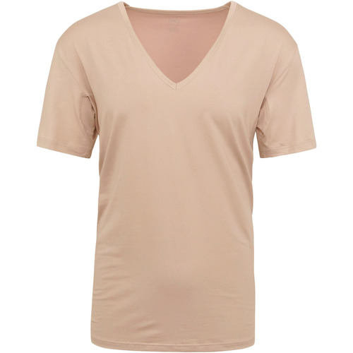 Textiel Heren T-shirts & Polo’s Mey Dry Cotton V-hals T-shirt Beige Beige