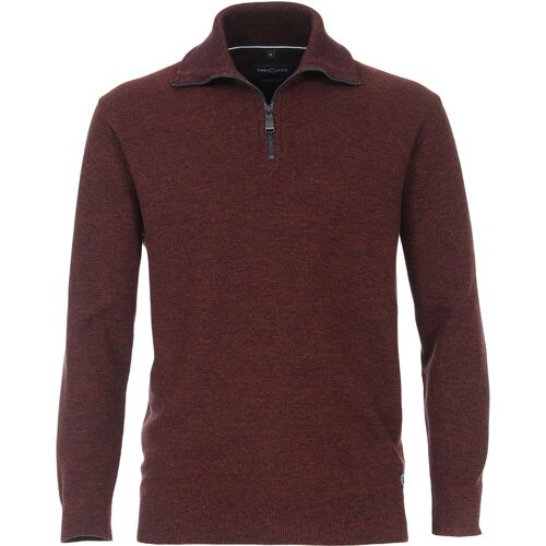 Textiel Heren Sweaters / Sweatshirts Casa Moda Zip Trui Bordeaux Bordeau