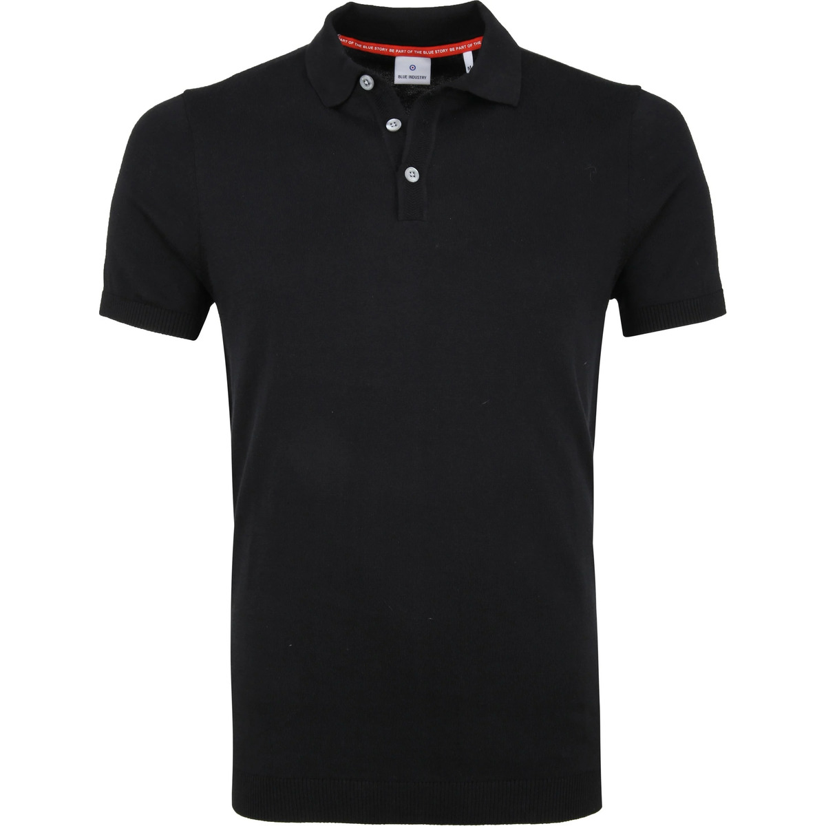 Textiel Heren T-shirts & Polo’s Blue Industry Knit Polo Zwart Zwart