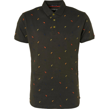 Textiel Heren T-shirts & Polo’s No-Excess Polo Donkergroen Print Groen