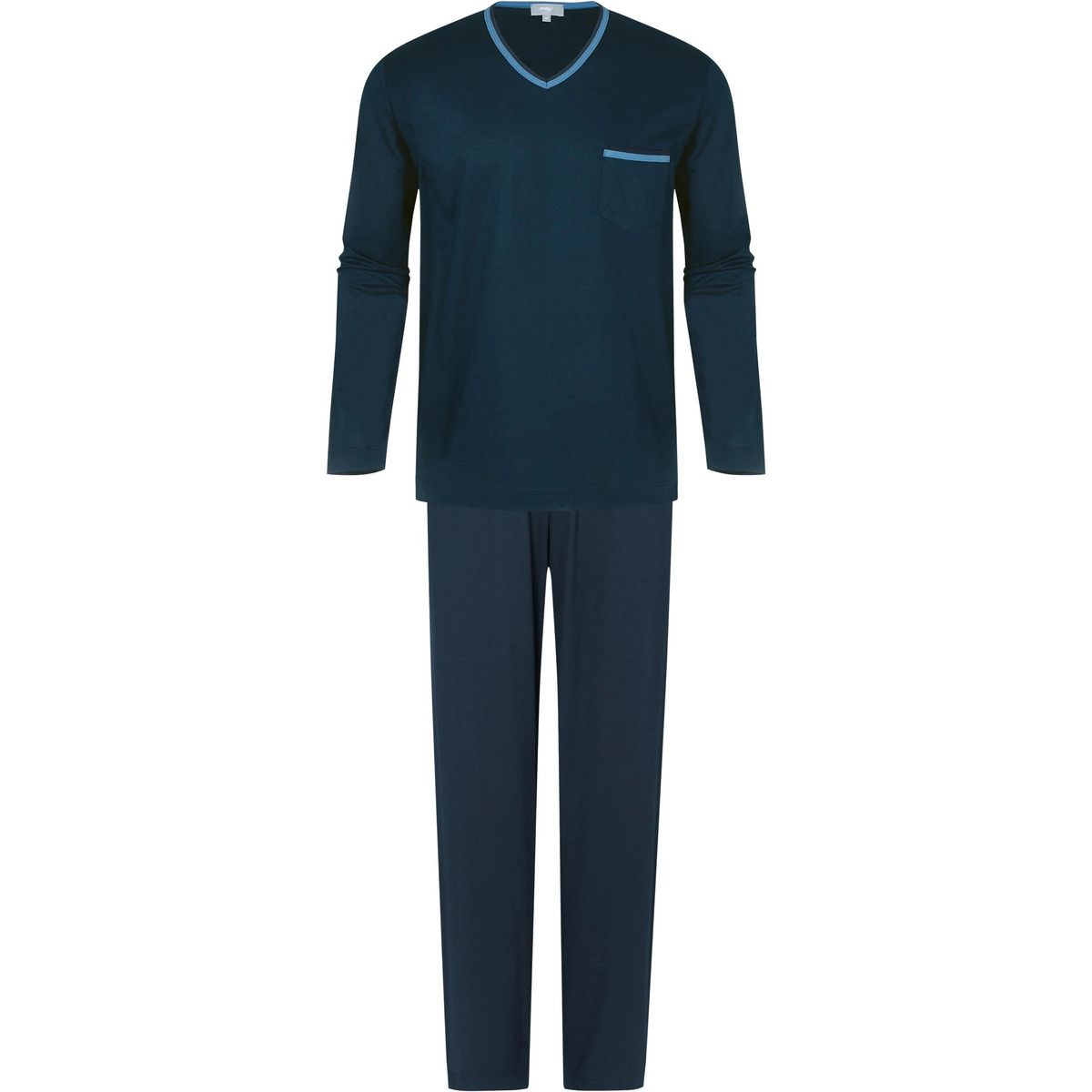 Textiel Heren Pyjama's / nachthemden Mey Nachtkleding Lang Donkerblauw Blauw