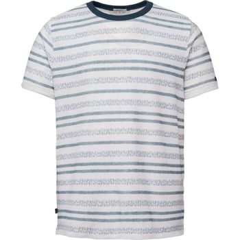 Textiel Heren T-shirts & Polo’s Cast Iron T-Shirt Gestreept Off-White Beige