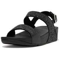 Schoenen Dames Sandalen / Open schoenen FitFlop LULU GLITTER BACK-STRAP SANDALS BLACK GLITTER Goud