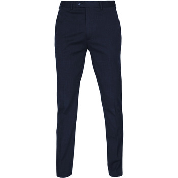 Textiel Heren Broeken / Pantalons Suitable Pantalon Pegasus Donkerblauw Blauw