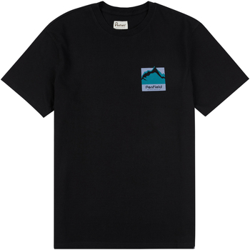 Textiel Heren T-shirts korte mouwen Penfield T-shirt   Mountain Scene Zwart