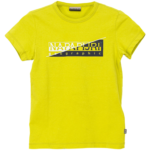 Textiel Jongens T-shirts korte mouwen Napapijri N0CIWI-YA2 Groen