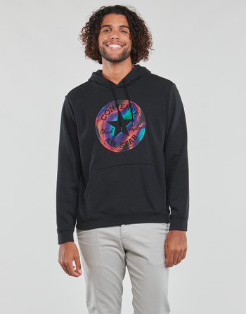 Textiel Heren Sweaters / Sweatshirts Converse CHUCK PATCH FILL PRINT HOODIE Zwart
