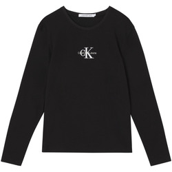 Textiel Dames T-shirts & Polo’s Calvin Klein Jeans J20J219655 Zwart