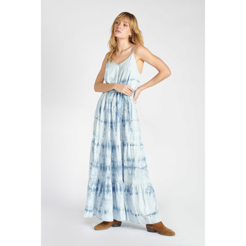Textiel Dames Jurken Le Temps des Cerises Lange jurk recht NIKOS Blauw