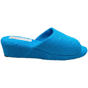 Schoenen Dames Leren slippers Shoes4Me CRIAZZAP34 Blauw