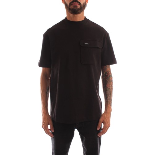 Textiel Heren T-shirts korte mouwen Calvin Klein Jeans K10K109790 Zwart