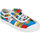 Schoenen Kinderen Sneakers Kawasaki Cartoon Kids Shoe W/Elastic K202585 2084 Strong Blue Multicolour