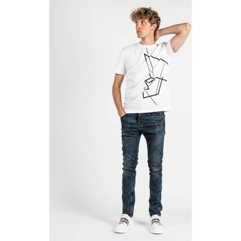 Les Hommes LKT219-700P | Round Neck T-Shirt Wit