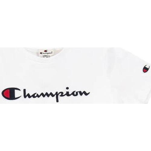 Textiel Jongens T-shirts korte mouwen Champion  Wit