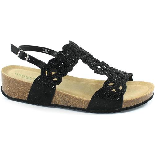 Schoenen Dames Sandalen / Open schoenen Grunland GRU-RRR-SB0795-NE Zwart
