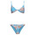 Textiel Dames Bikini Roxy PT ROXY LOVE THE SURF KNOT SET Blauw / Wit / Roze