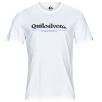 Textiel Heren T-shirts korte mouwen Quiksilver BETWEEN THE LINES SS Wit / Blauw