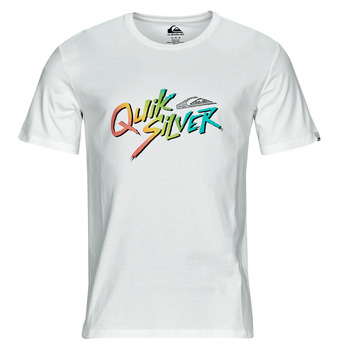 Textiel Heren T-shirts korte mouwen Quiksilver SIGNATURE MOVE SS Wit