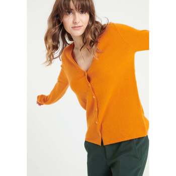 Textiel Dames Vesten / Cardigans Studio Cashmere8 LILLY 7 Oranje
