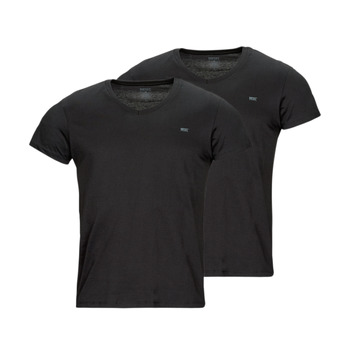 Textiel Heren T-shirts korte mouwen Diesel UMTEE-MICHAEL-TUBE-TWOPACK Zwart