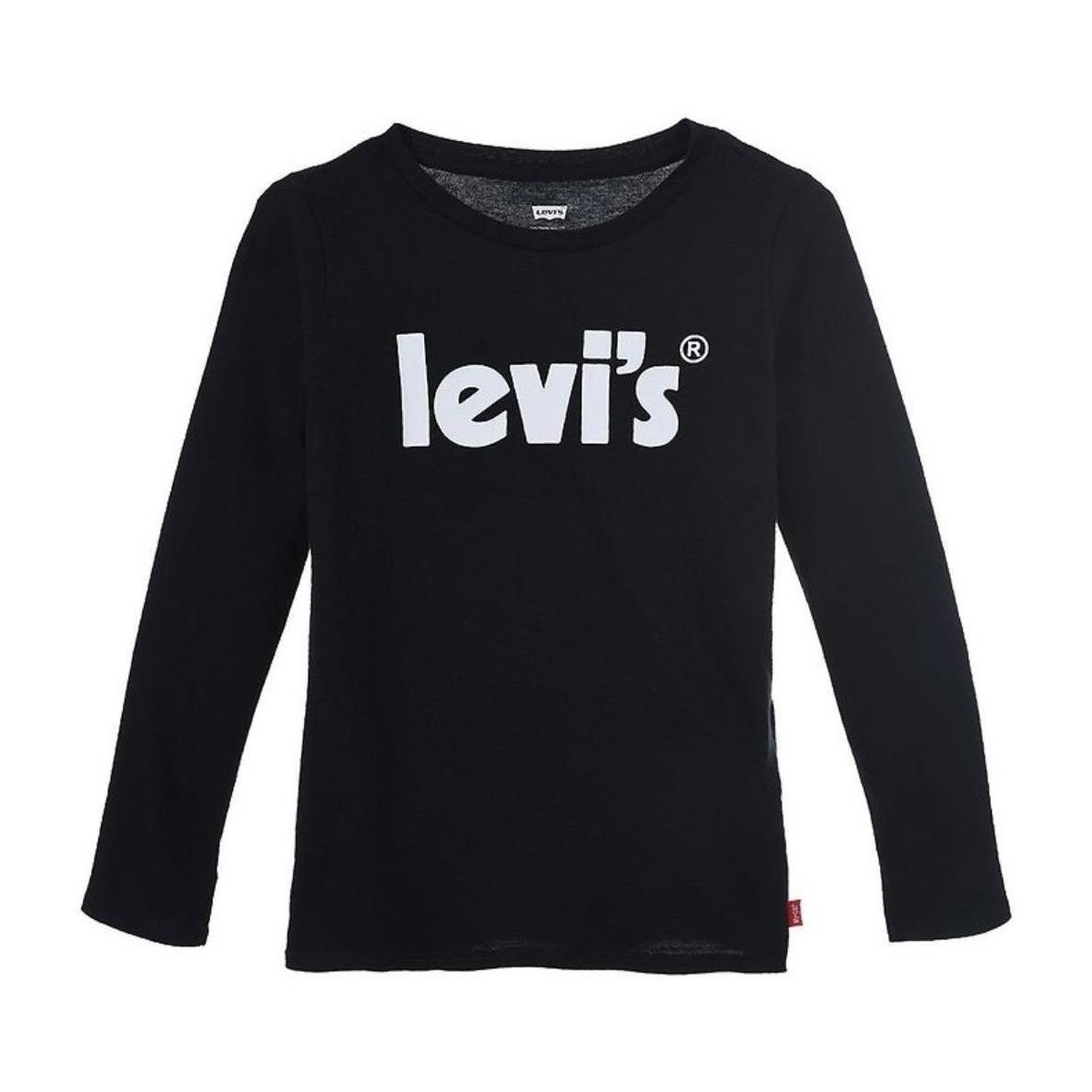 Textiel Meisjes T-shirts korte mouwen Levi's  Zwart