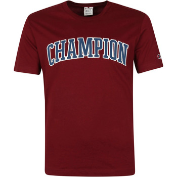 Textiel Heren T-shirts & Polo’s Champion T-Shirt Logo Bordeaux Bordeau