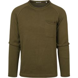 Textiel Heren Sweaters / Sweatshirts Knowledge Cotton Apparel Sweater Olijf Groen Groen