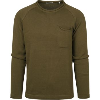 Textiel Heren Sweaters / Sweatshirts Knowledge Cotton Apparel Sweater Olijf Groen Groen