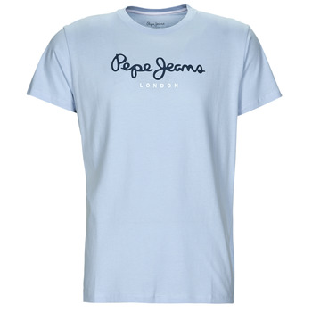 Textiel Heren T-shirts korte mouwen Pepe jeans EGGO N Blauw / Clair