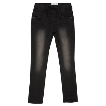 Textiel Jongens Skinny jeans Name it NKMRYAN SLIM SWE JEANS Zwart