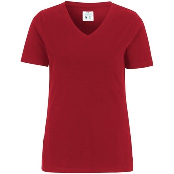 Textiel Dames T-shirts met lange mouwen Cottover  Rood