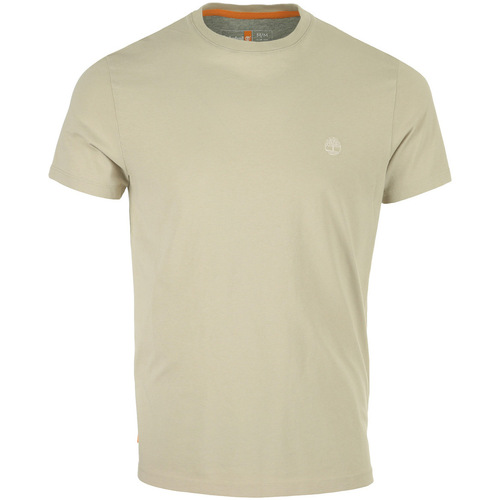 Textiel Heren T-shirts korte mouwen Timberland Dun River Tee Shirt Beige