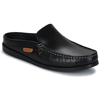 Schoenen Heren Leren slippers Pellet MAXIME Kalf / Pull / Up / Zwart