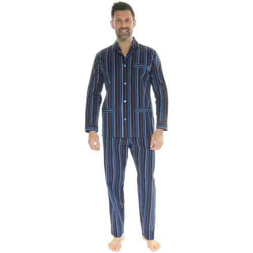 Textiel Heren Pyjama's / nachthemden Christian Cane IDEON Zwart