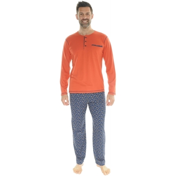 Textiel Heren Pyjama's / nachthemden Christian Cane ICARE Oranje