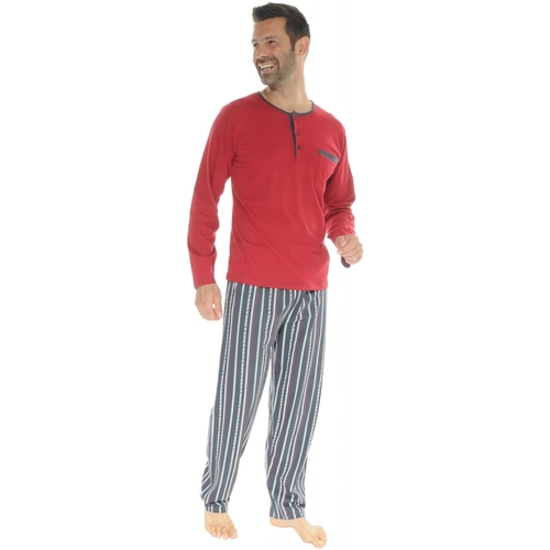 Textiel Heren Pyjama's / nachthemden Christian Cane ISTRES Rood